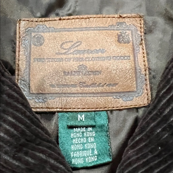 Vintage Polo Ralph Lauren brown corduroy Pea coat sz M - Picture 2 of 5